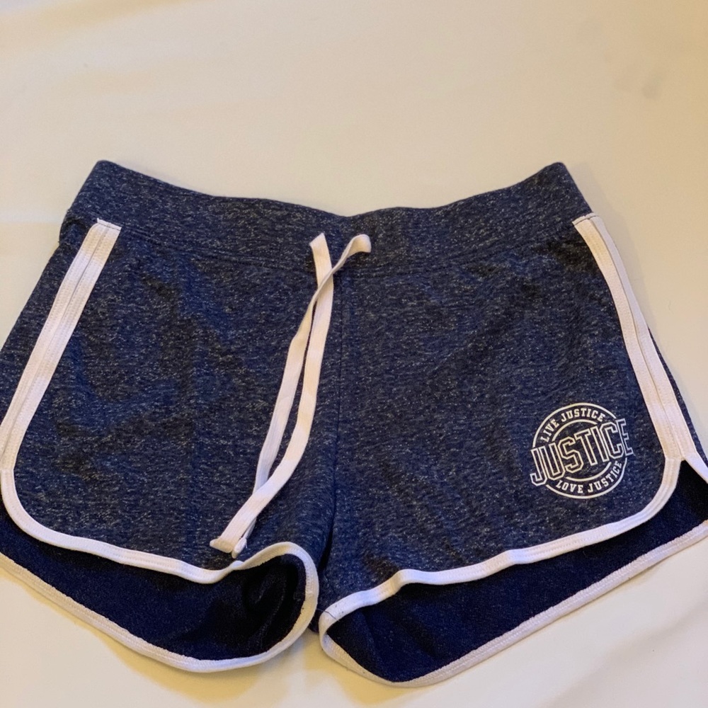 Navy blue justice active shorts